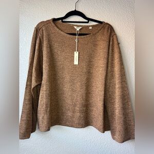 Max Studio London Brown Knit Sweater Size L New